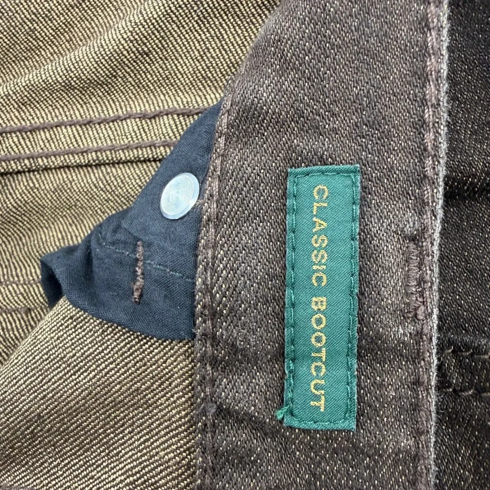 Lauren Jeans Co Ralph Lauren Denim Size 10 Boot Cut Washed‎ Brown Patch Pockets - Picture 7 of 12